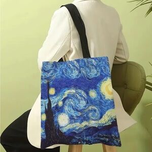LAST ONE Van Gogh Starry Night Inspired Large Tote Bag NIP